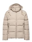 Ventus Tech Stripe Down Jacket Beige Wood Wood