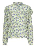 Line Blouse Viscose Patterned Noella