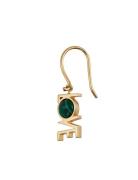 Love Ear Hanger Gold Green Design Letters