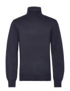 Grant Turtleneck Cotton Knit Navy Les Deux