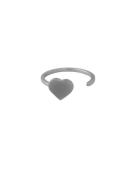 Heart Ring Silver Design Letters