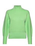 Slfmerle Fyria Ls Knit Highneck B Camp Green Selected Femme