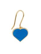 Big Heart Enamel Ear Hanger Gold 1 Pcs Gold Design Letters