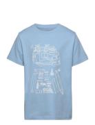 Road Trip Printed T-Shirt - Gots/Ve Blue Knowledge Cotton Apparel