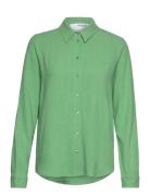 Slfviva Ls Sun Shirt Noos Green Selected Femme