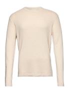 Slhrocks Ls Knit Crew Neck W Cream Selected Homme