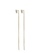 Titiana Crystal Earrings Gold Pilgrim