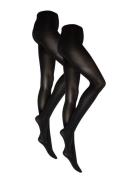 Pcnew Nikoline 90 Den Tights 2 Pack Noos Black Pieces