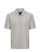 Onscaiden Ss Solid Resort Linen Noos Grey ONLY & SONS
