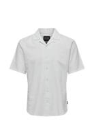 Onscaiden Ss Solid Resort Linen Noos White ONLY & SONS