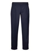 Lyon Xo Pleat Pants Navy Clean Cut Copenhagen