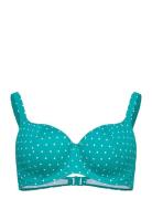 Jewel Cove Uw Sweetheart Bikini Top Blue Freya