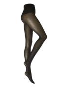 Doris Dots Tights 40D Black Swedish Stockings