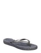 Flipflop With Glitter Silver Ilse Jacobsen