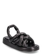 Biadora Puffy Cross Sandal Black Bianco