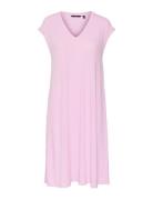 Vmmarijune Sl Knee Dress Jrs Pink Vero Moda