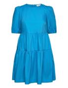 Short Dress With Open Back Blue Coster Copenhagen