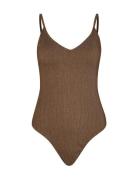 Lyx Bea Swimsuit Brown Becksöndergaard