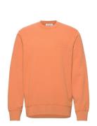 Hugh Embossed Sweatshirt Orange Wood Wood