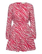 Ls Cut Out Mini Dress Pink Michael Kors