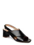 Sandals - Block Heels Black ANGULUS