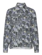 Print Denim Shirt Patterned Ganni