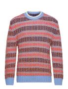 Multi Color Texture C-Neck Red GANT