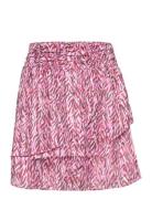 Gwen Printed Mini Skirt Pink Dante6