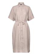 Relaxed Ss Linen Shirt Dress Beige GANT