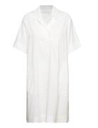 Katie Dress Stretch Linen White Naja Lauf