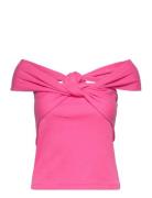 Fiona Crossover Top Pink Bzr