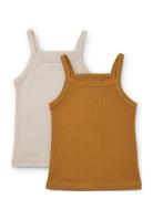 Naomi Singlet 2-Pack Orange Liewood