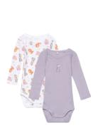 Nbfbody 2P Ls Lavender Aura Dino Patterned Name It