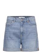 Mom-Fit Denim Shorts Blue Mango