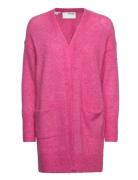 Slflulu New Ls Knit Long Cardigan B Noos Pink Selected Femme