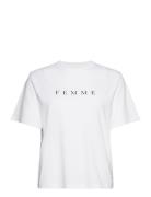 Slfvilja Ss Printed Tee W Noos White Selected Femme