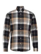 Checked Herringb Shirt L/S Brown Lindbergh