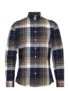 Checked Herringb Shirt L/S Navy Lindbergh