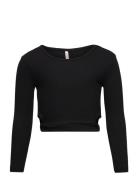 Kognessa L/S Cut Out Top Box Jrs Black Kids Only