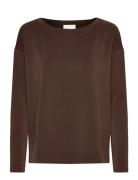 Ellemw Boxy Blouse Brown My Essential Wardrobe