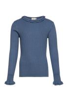 Pullover Rib Knit Blue Creamie