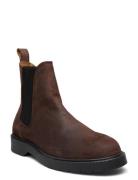 Slhtim Suede Chelsea Boot Brown Selected Homme