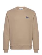 Flag Sweatshirt Beige Les Deux