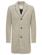 Onsjaylon Wool Coat Otw Noos Beige ONLY & SONS