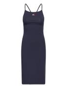 Tjw Xs Badge Tie Back Midi Dress Navy Tommy Jeans