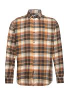 Slhregowen-Flannel Shirt Ls Check Orange Selected Homme