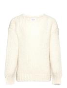 Vmerin Ls V-Neck Pullover Ga Girl Cream Vero Moda Girl