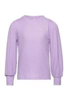 Vmlina Ls O-Neck Top Jrs Girl Purple Vero Moda Girl