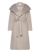 Nina Drape Coat Beige Noella