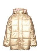 Sgcaroline Foil Puffer Jacket Gold Soft Gallery